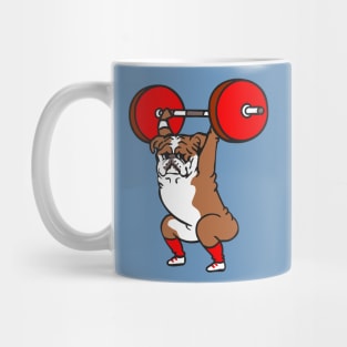The snatch weightlifting English Bulldog Mug